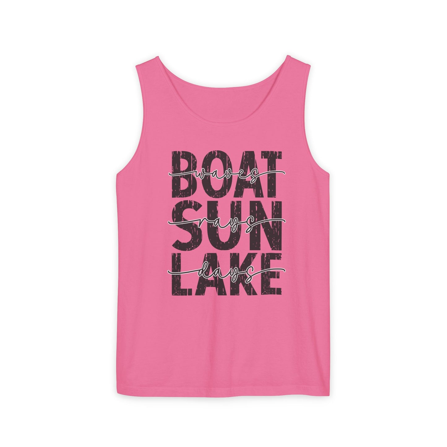 Boat Sun Lake Comfort Colors Tank Top