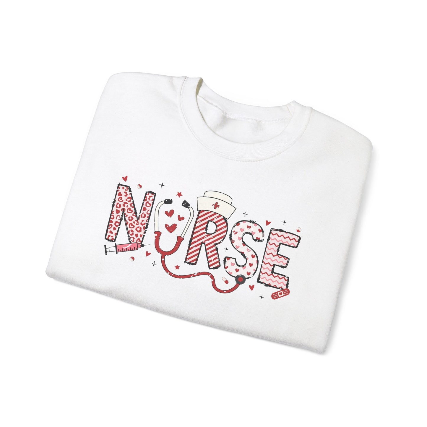 Nurse Valentine Themed Sweatshirt