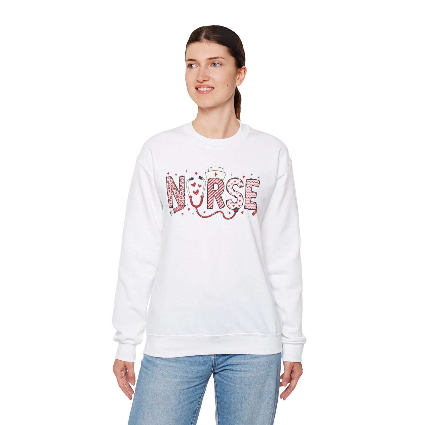 Nurse Valentine Themed Sweatshirt