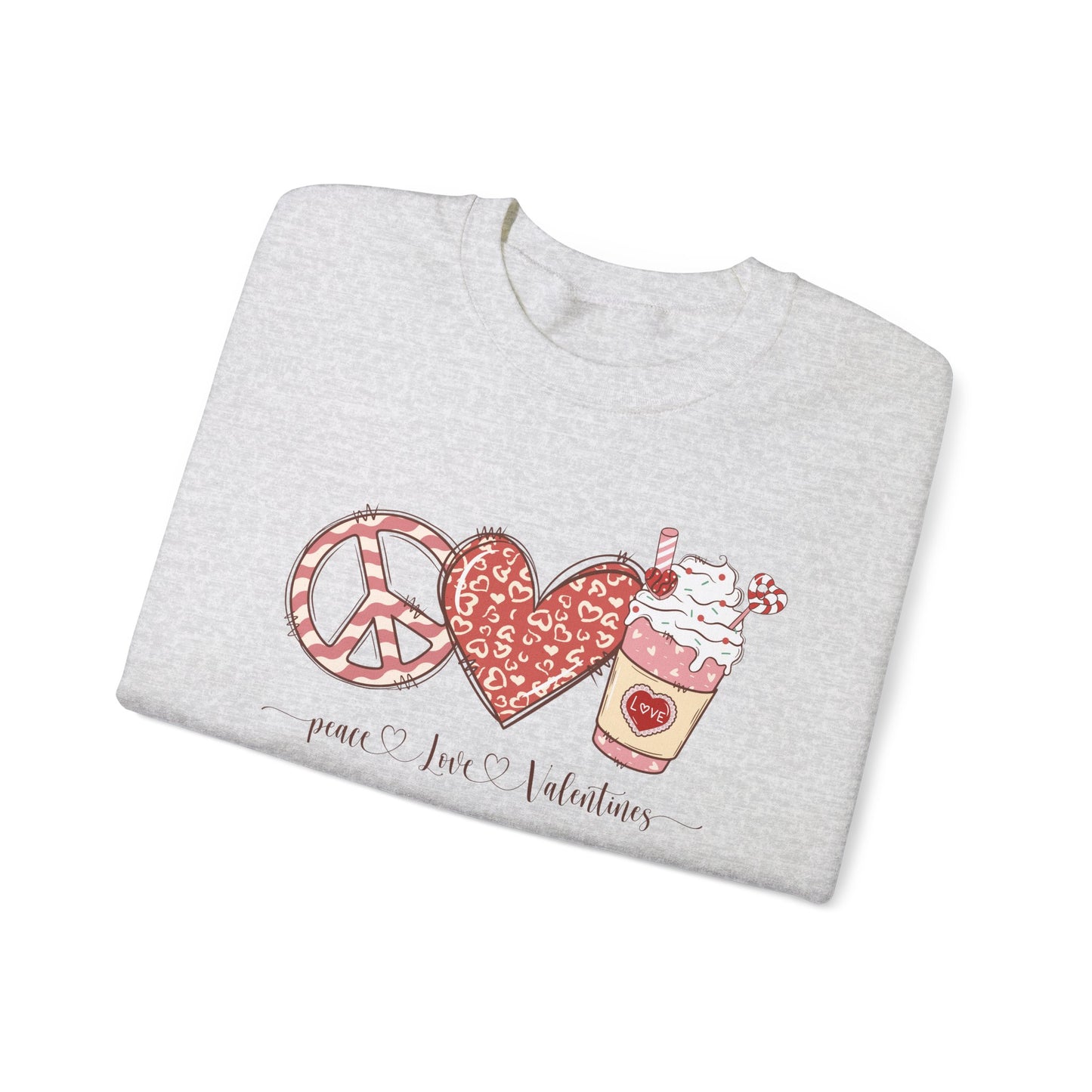 Peace, Love, Valentines Sweatshirt