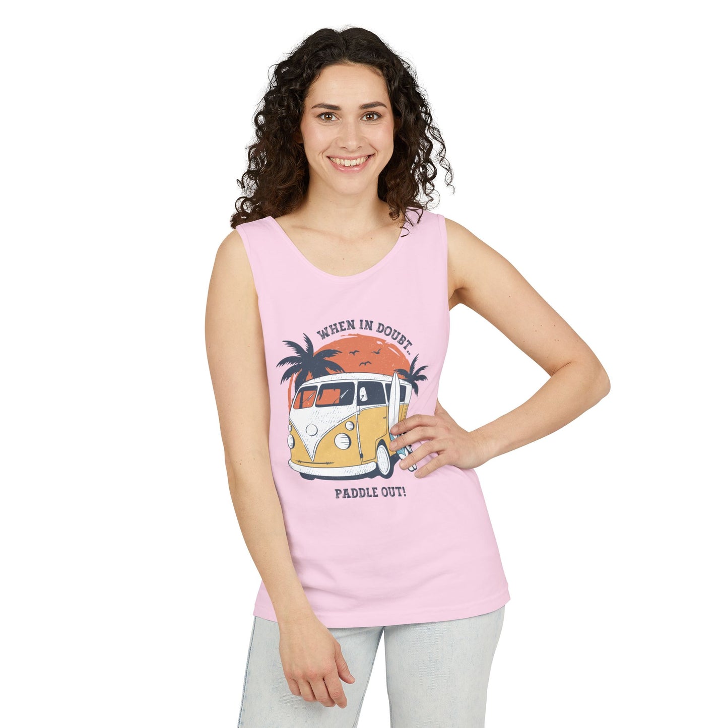 When in Doubt, Paddle Out- Comfort Colors Tank