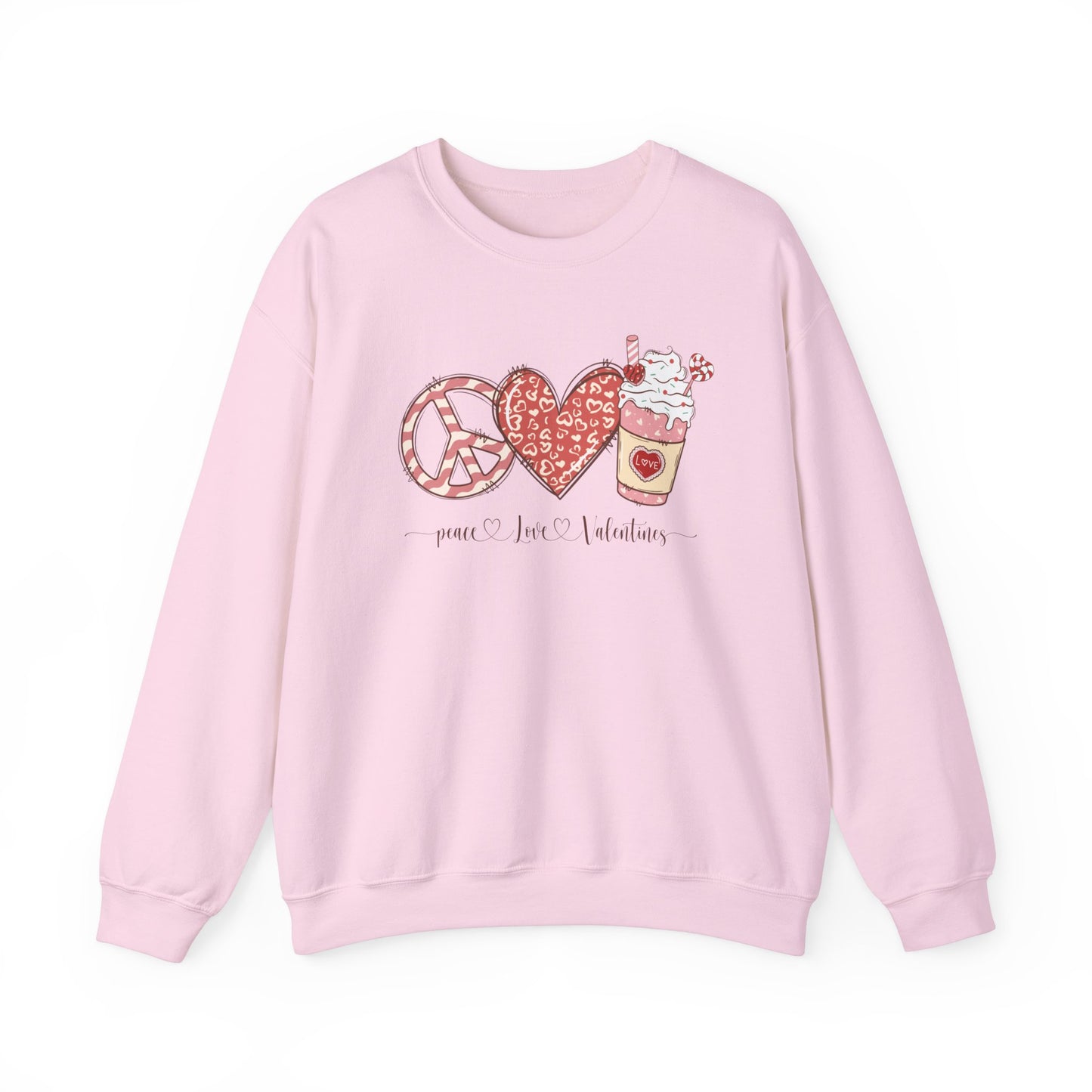 Peace, Love, Valentines Sweatshirt