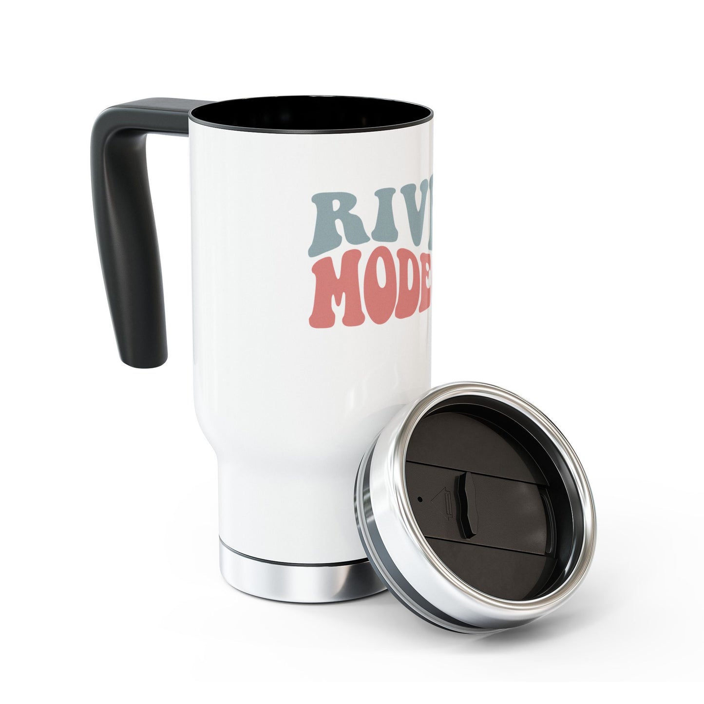 River Mode On Stainless Steel Travel Mug