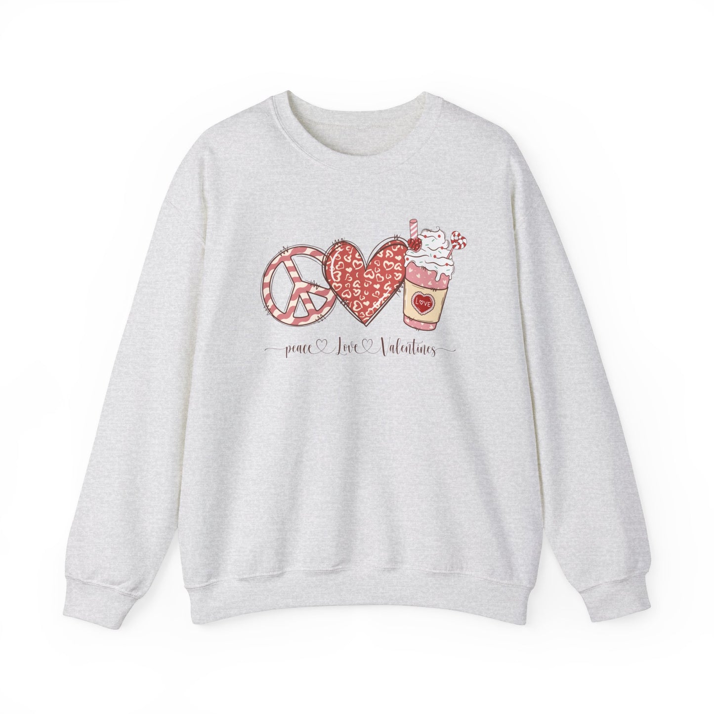 Peace, Love, Valentines Sweatshirt