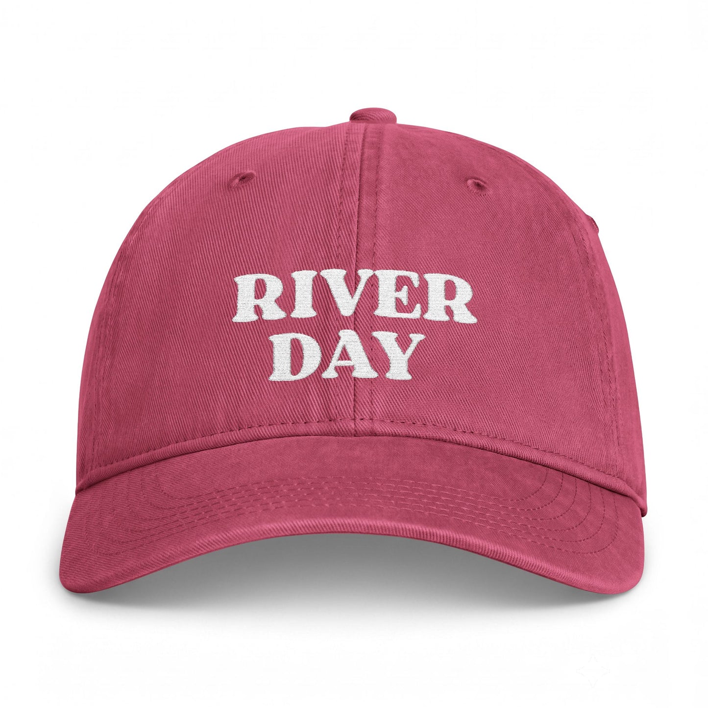 Washed River Day Embroidered Hat