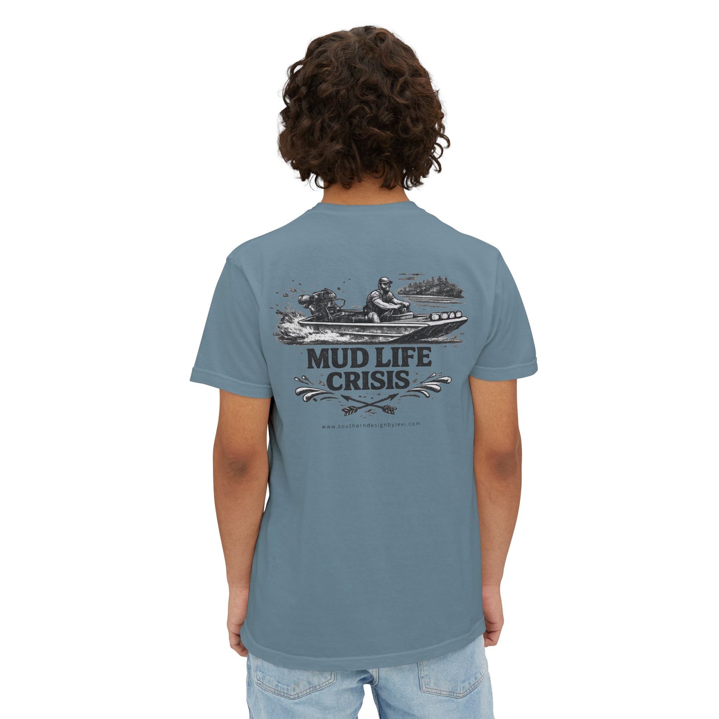 Mud Life Crisis Pocket Comfort Colors T-Shirt