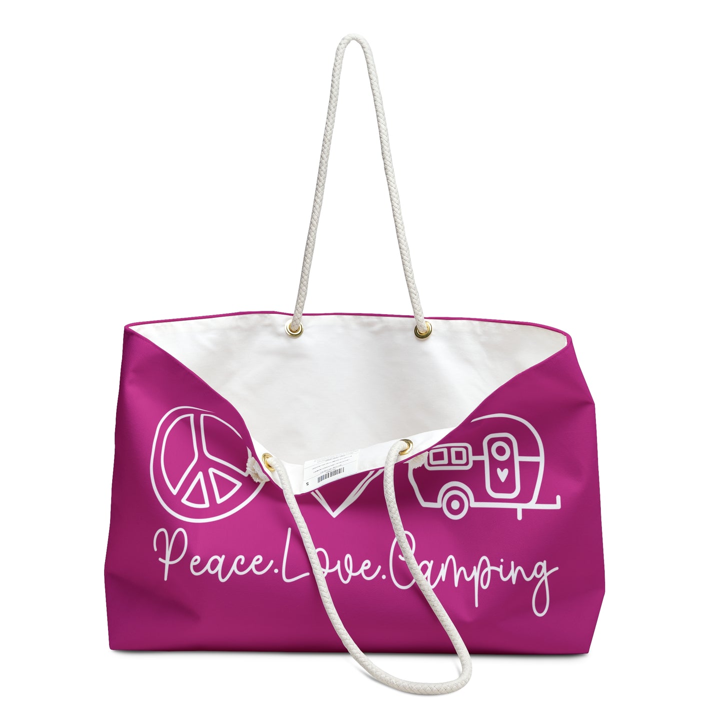 Peace Love Camping Weekender Bag