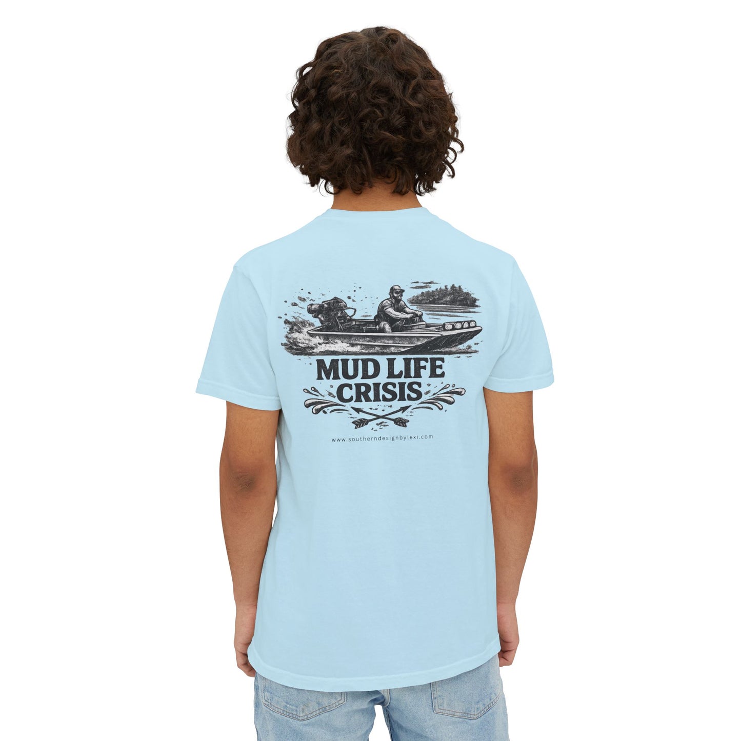 Mud Life Crisis Pocket Comfort Colors T-Shirt