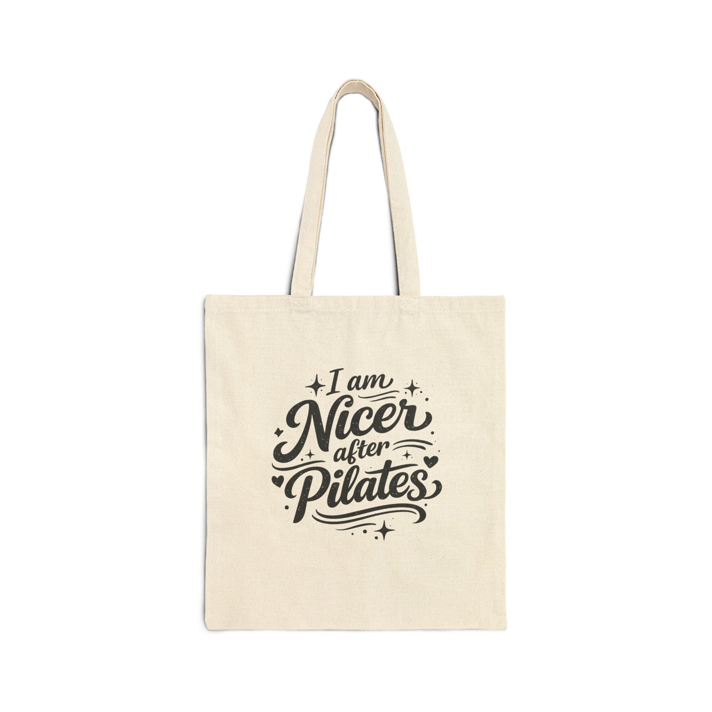 I Am Nicer After Pilates Canvas Tote Bag