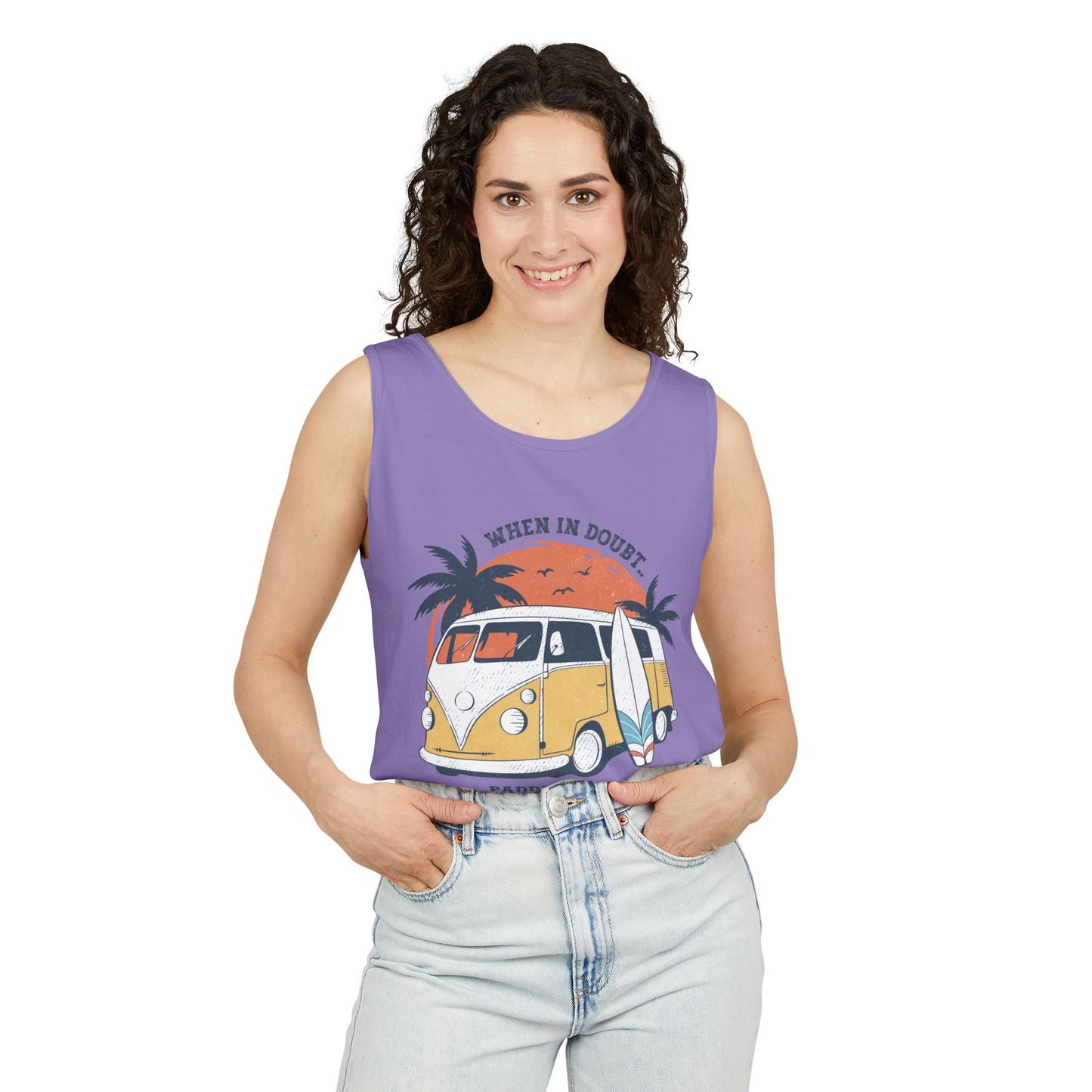 When in Doubt, Paddle Out- Comfort Colors Tank