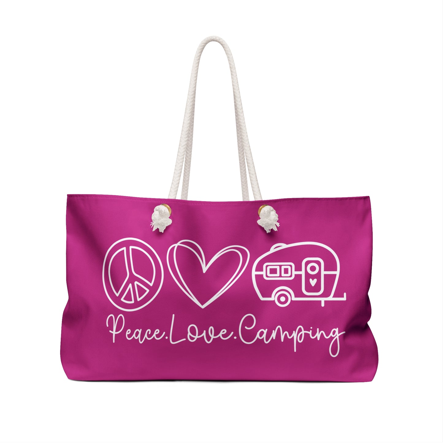 Peace Love Camping Weekender Bag