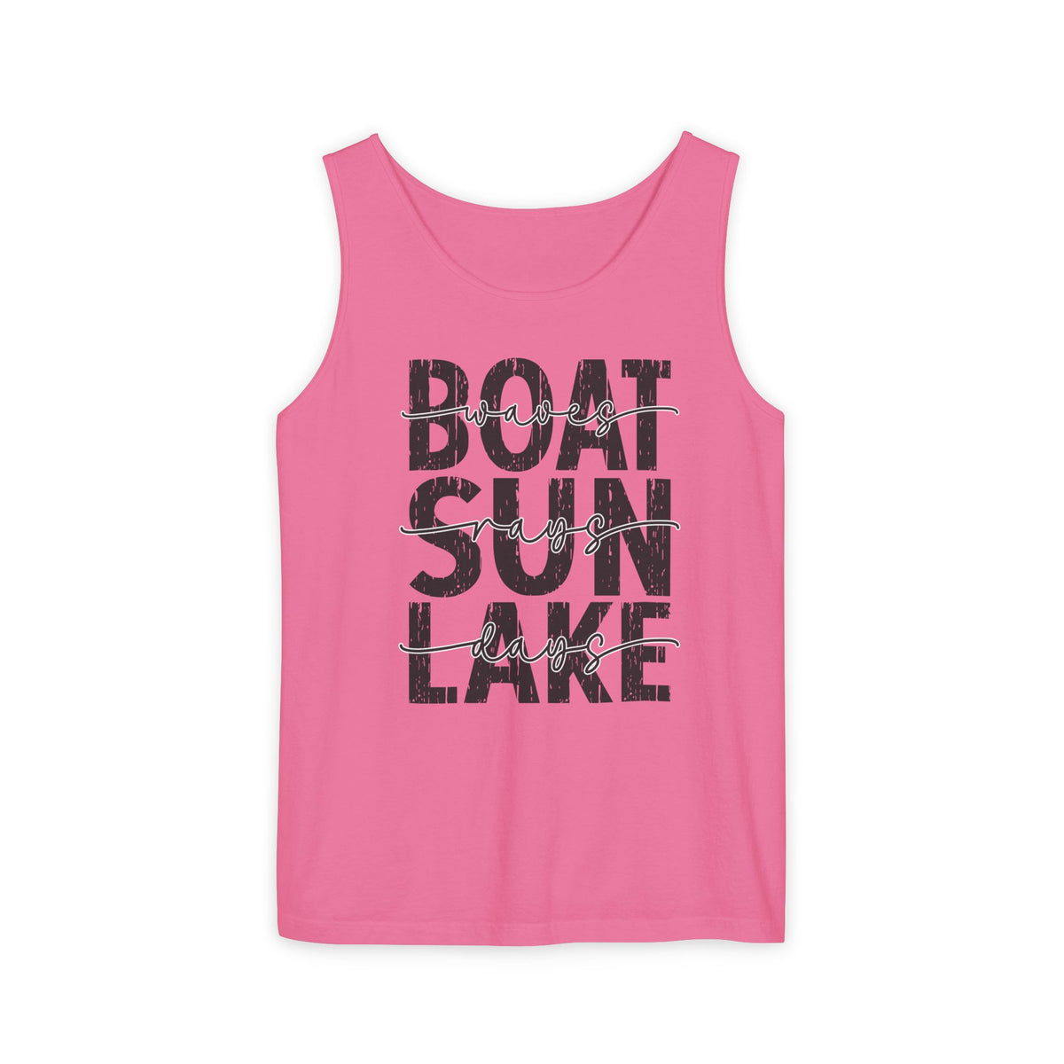 Boat Sun Lake Comfort Colors Tank Top