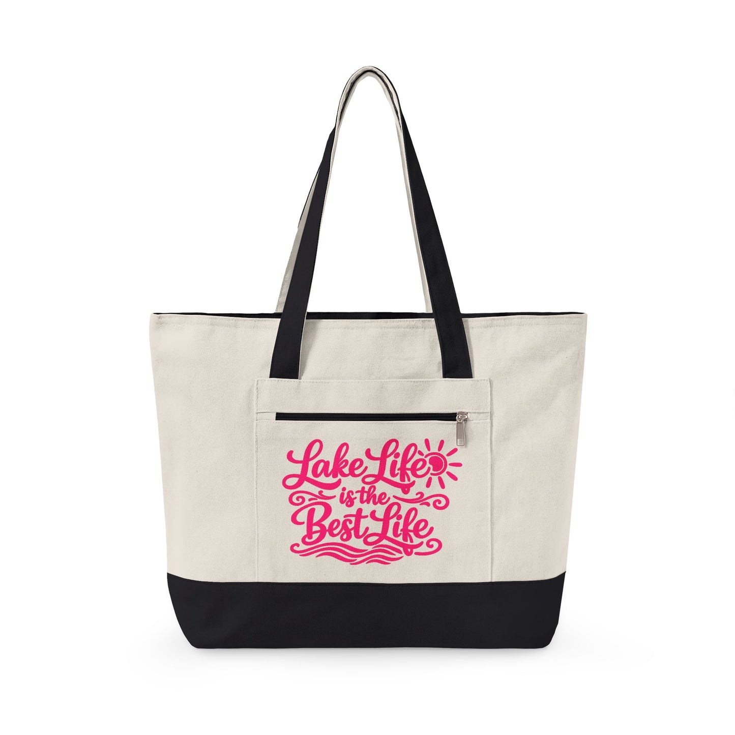 Lake Life is the Best Life Canvas Tote Bag
