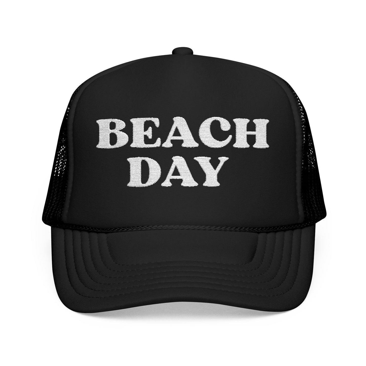 Beach Day- Embroidered Foam Trucker Hat
