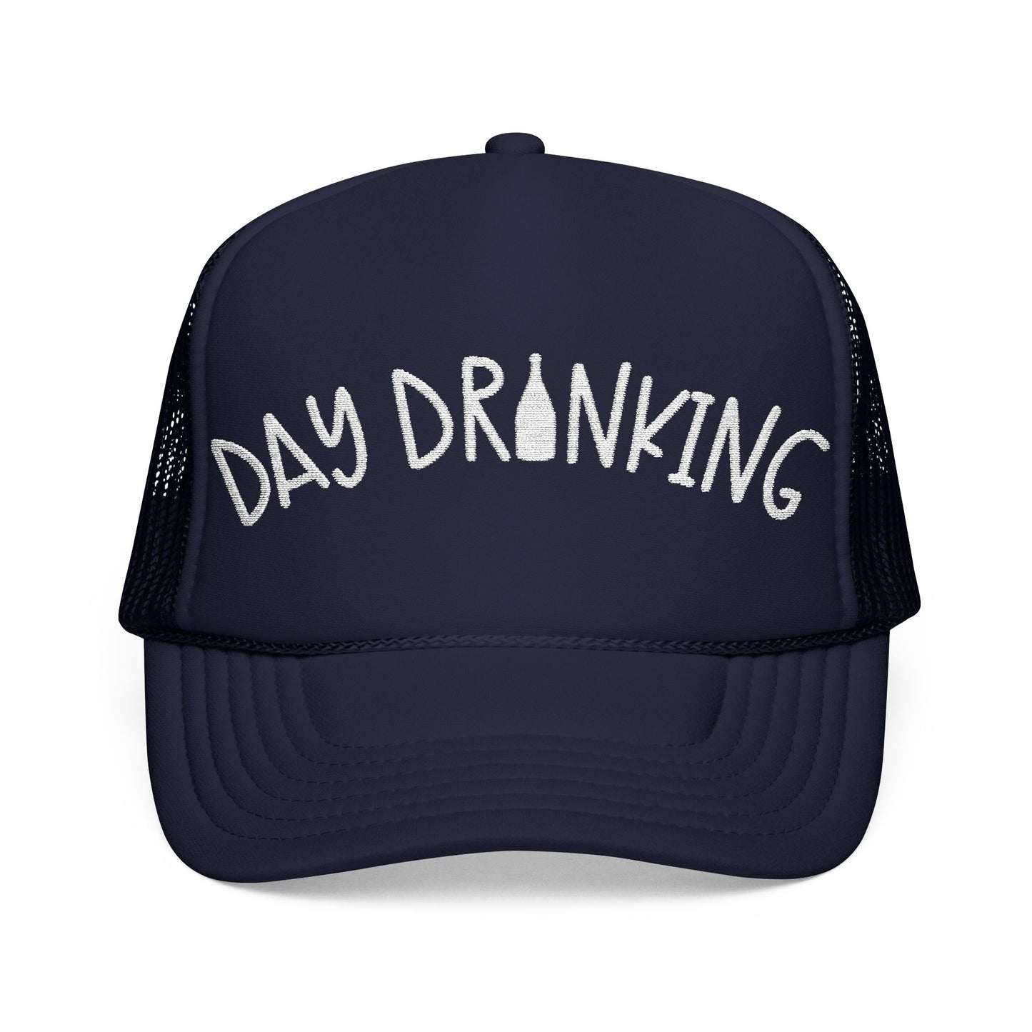 Day Drinking Embroidered Trucker Hat