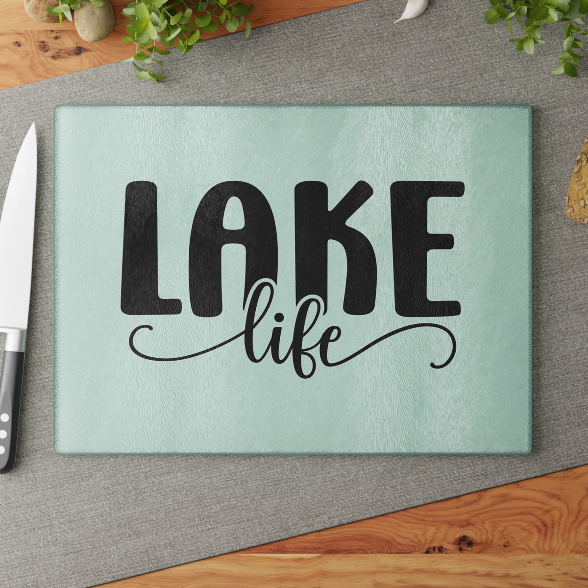 Lake Life Glass Cutting Board