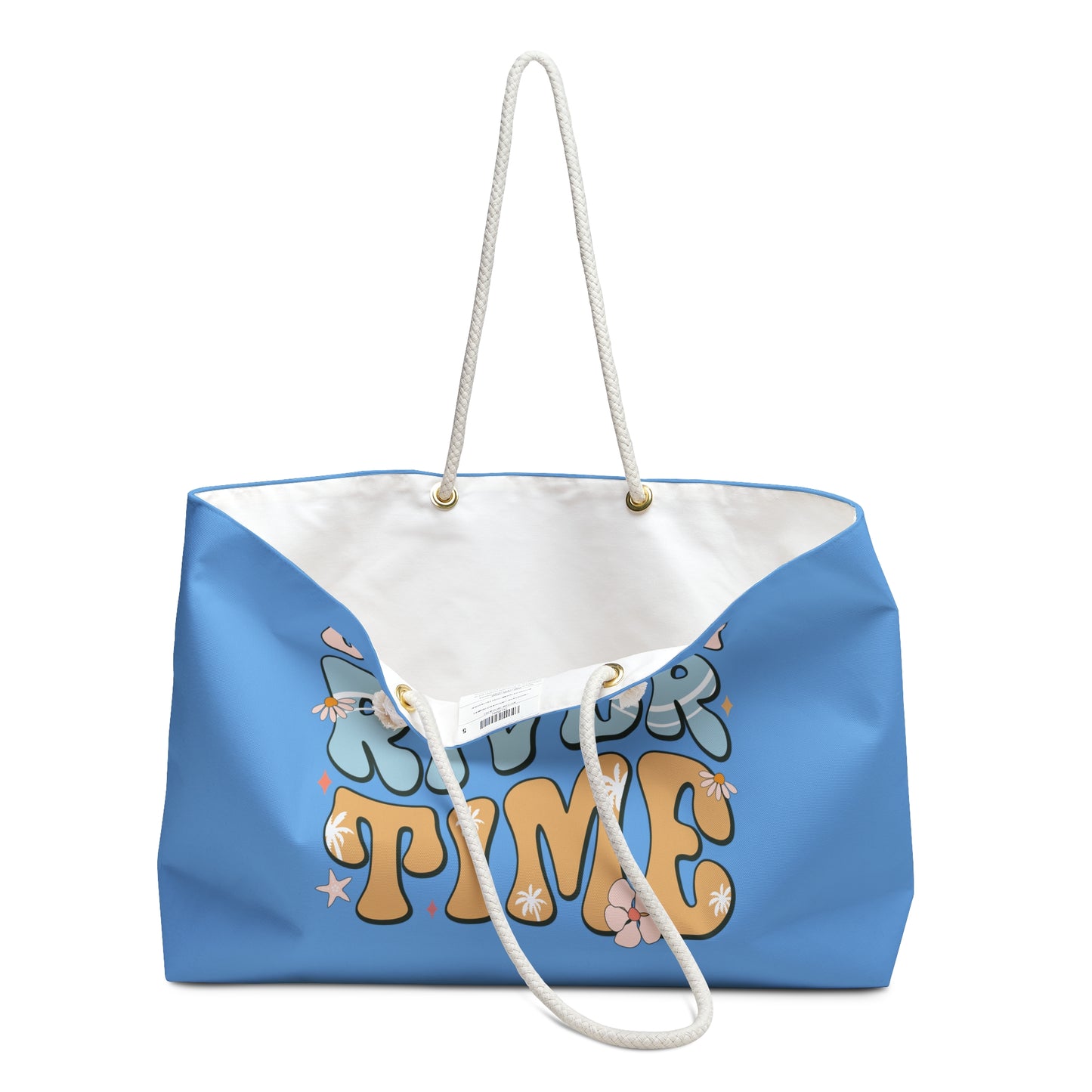 Living on River Time Weekender Bag