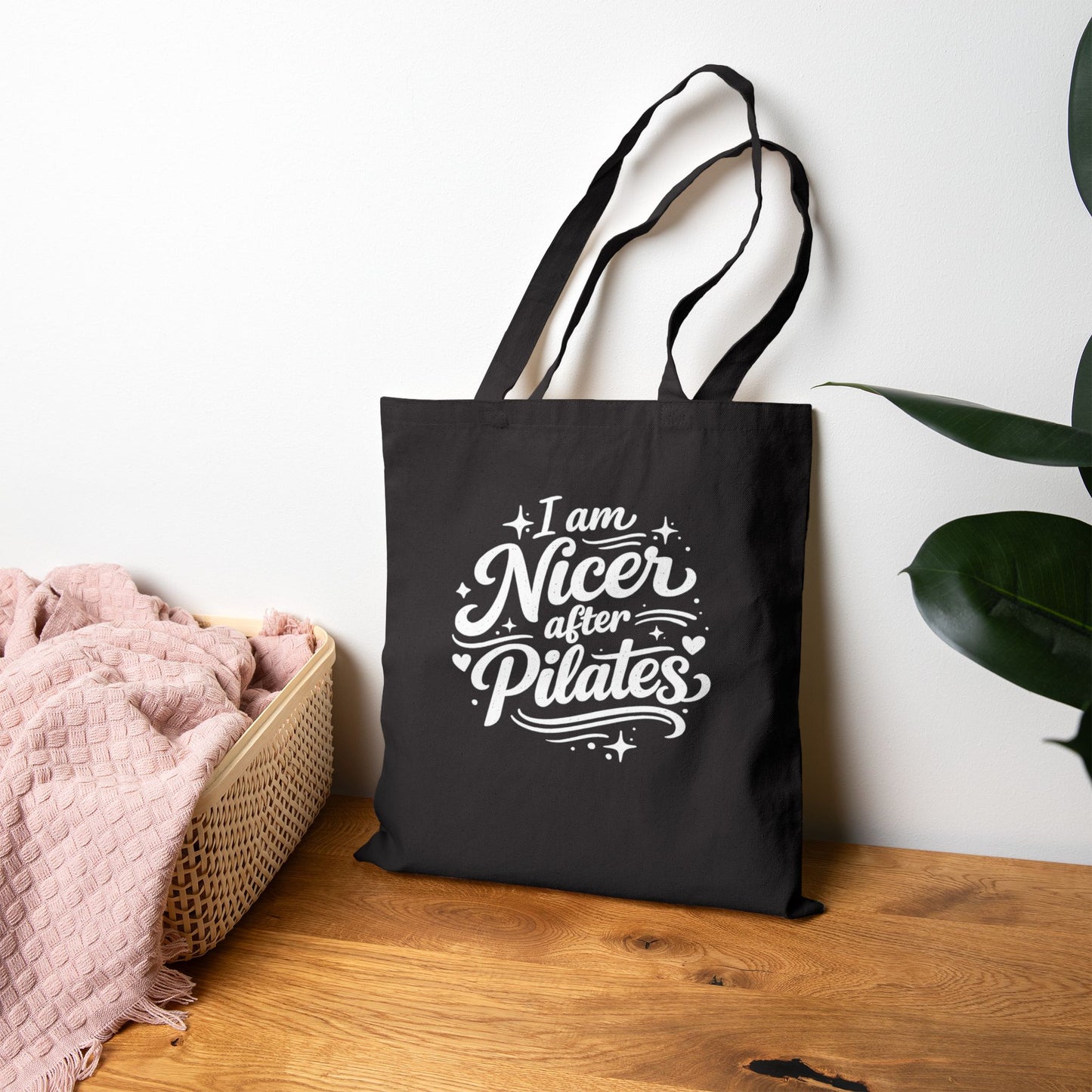 I Am Nicer After Pilates Canvas Tote Bag