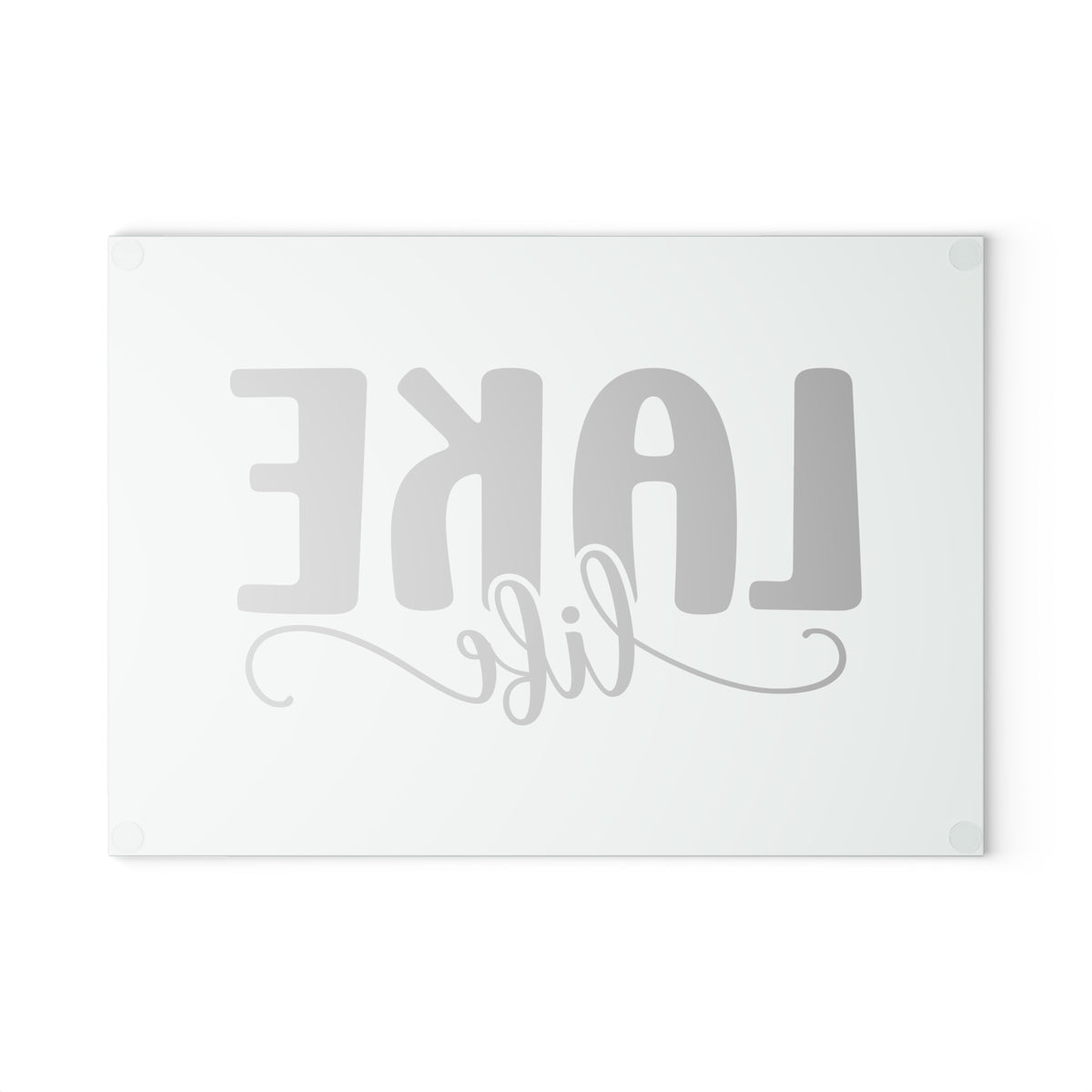 Lake Life Glass Cutting Board