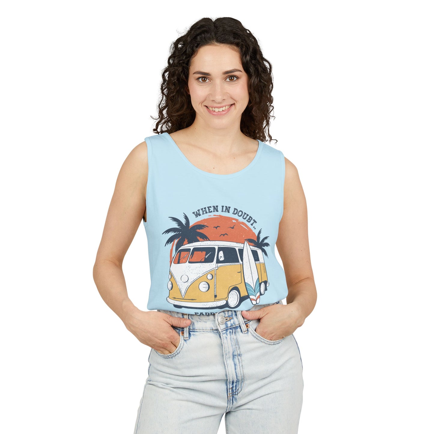 When in Doubt, Paddle Out- Comfort Colors Tank