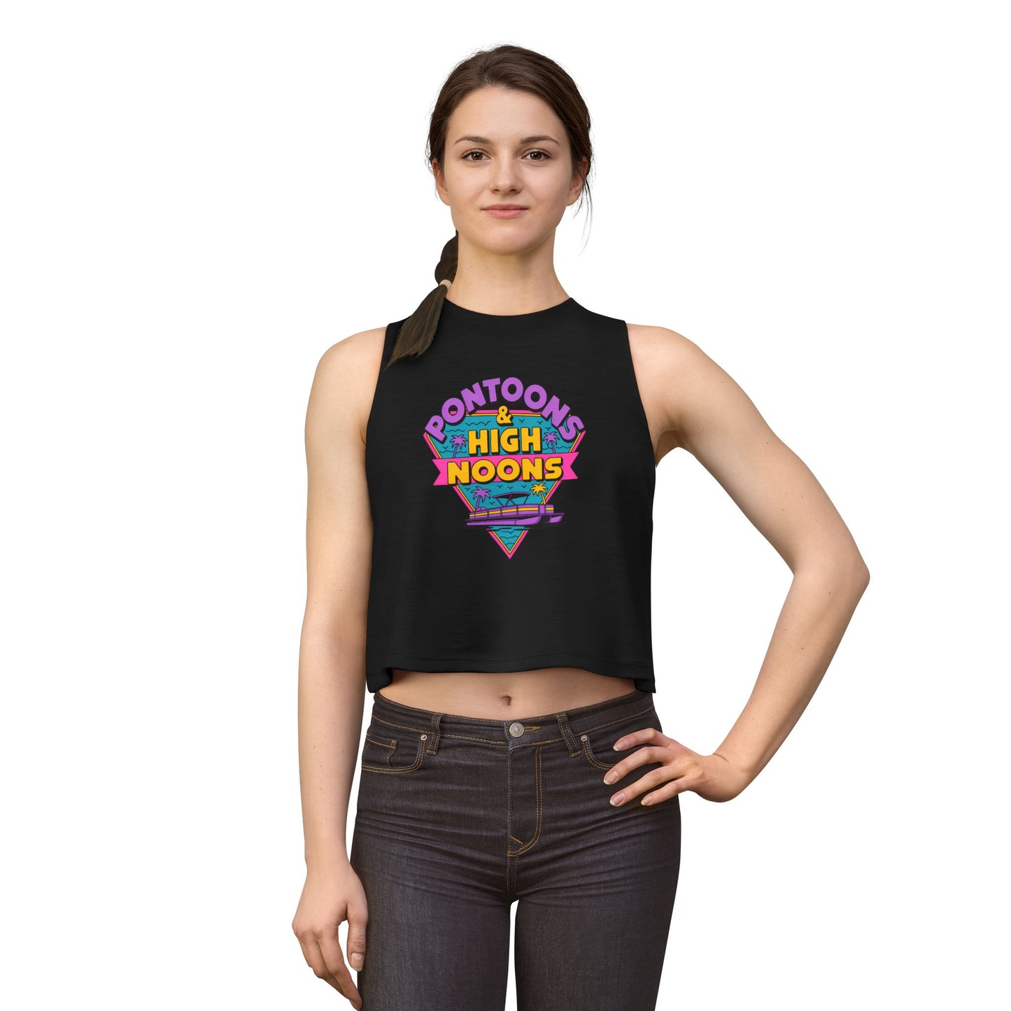 Pontoons & High Noons Cropped Tank