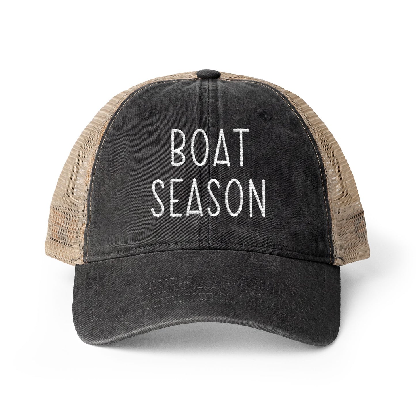 Boat Season- Washed Mesh-Back Cap