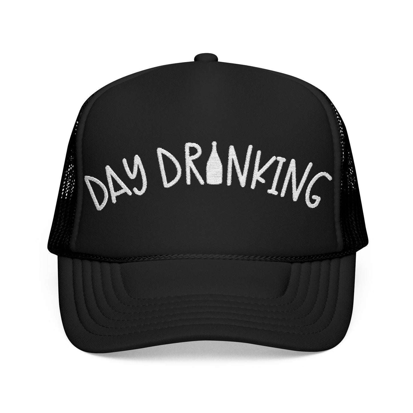 Day Drinking Embroidered Trucker Hat