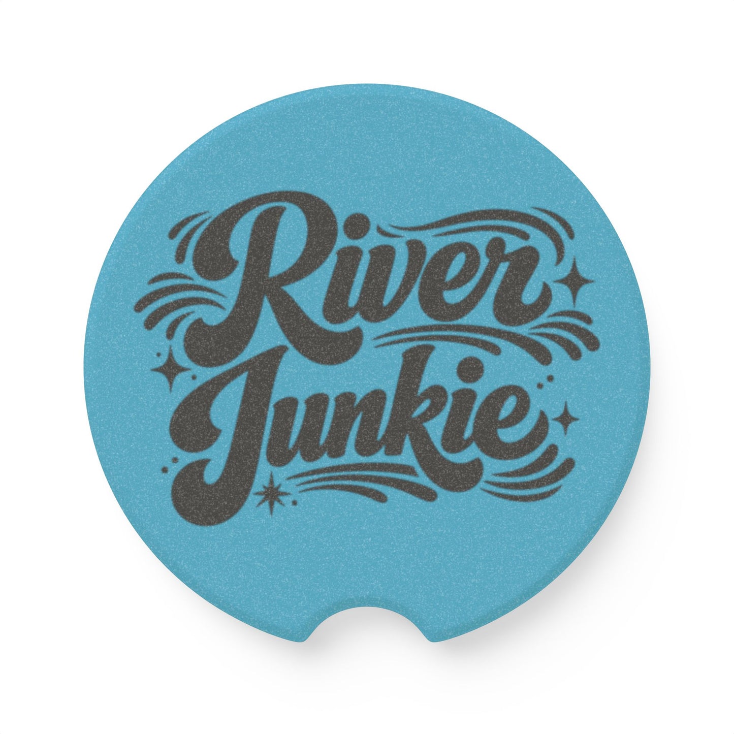 River Junkie- Soapstone Car Coaster