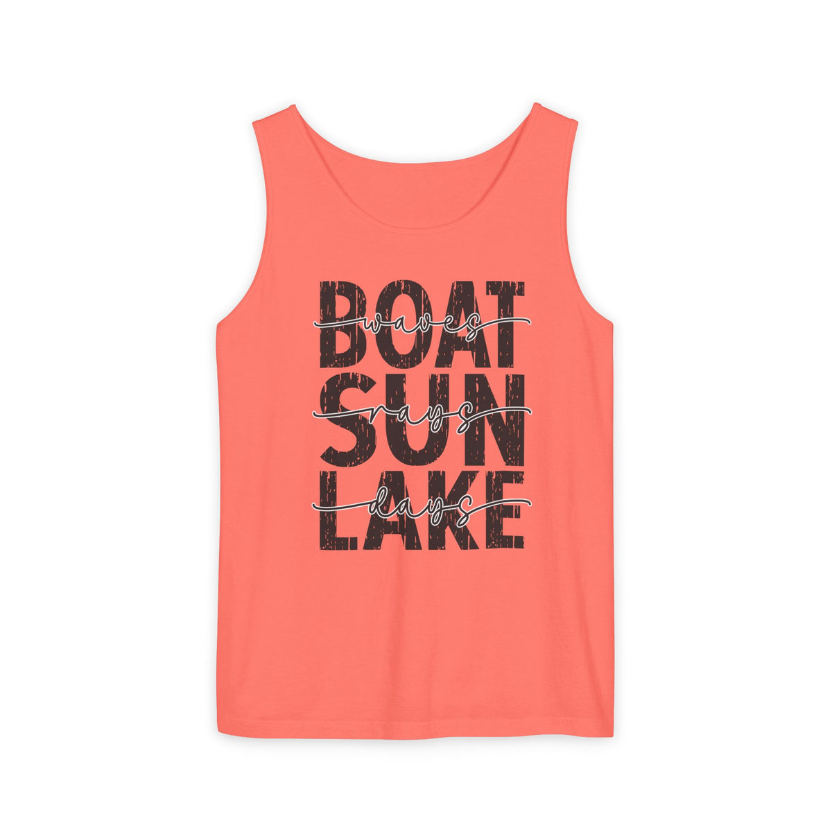 Boat Sun Lake Comfort Colors Tank Top
