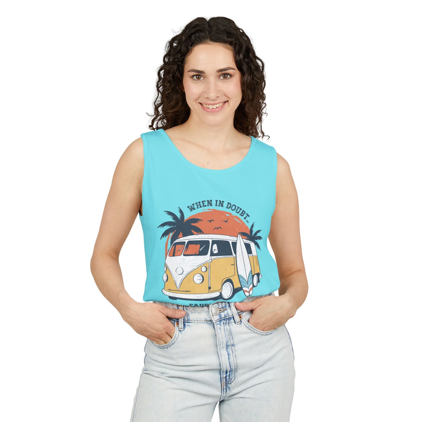 When in Doubt, Paddle Out- Comfort Colors Tank