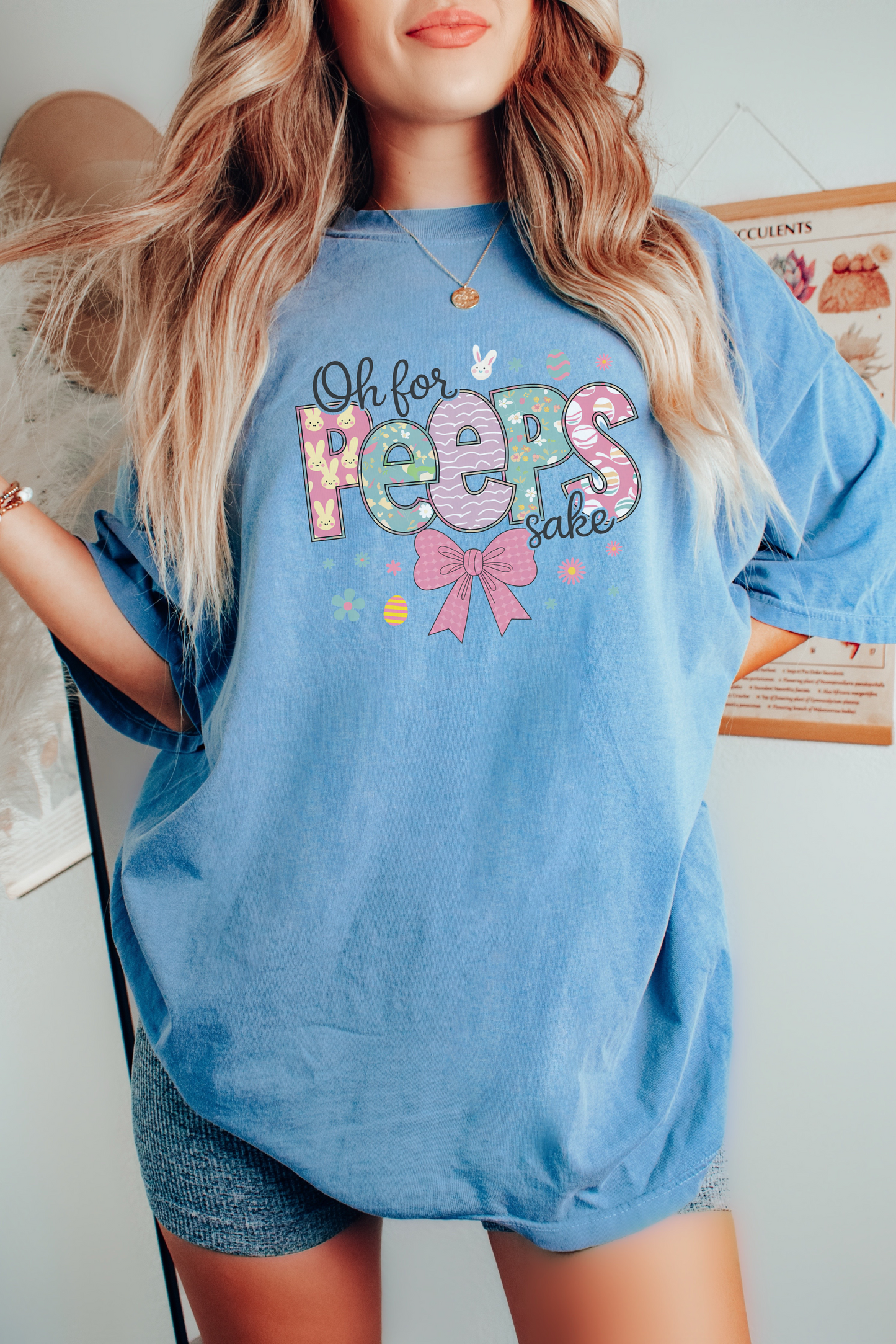 Oh For Peeps Sake Comfort Colors Easter T-shirt