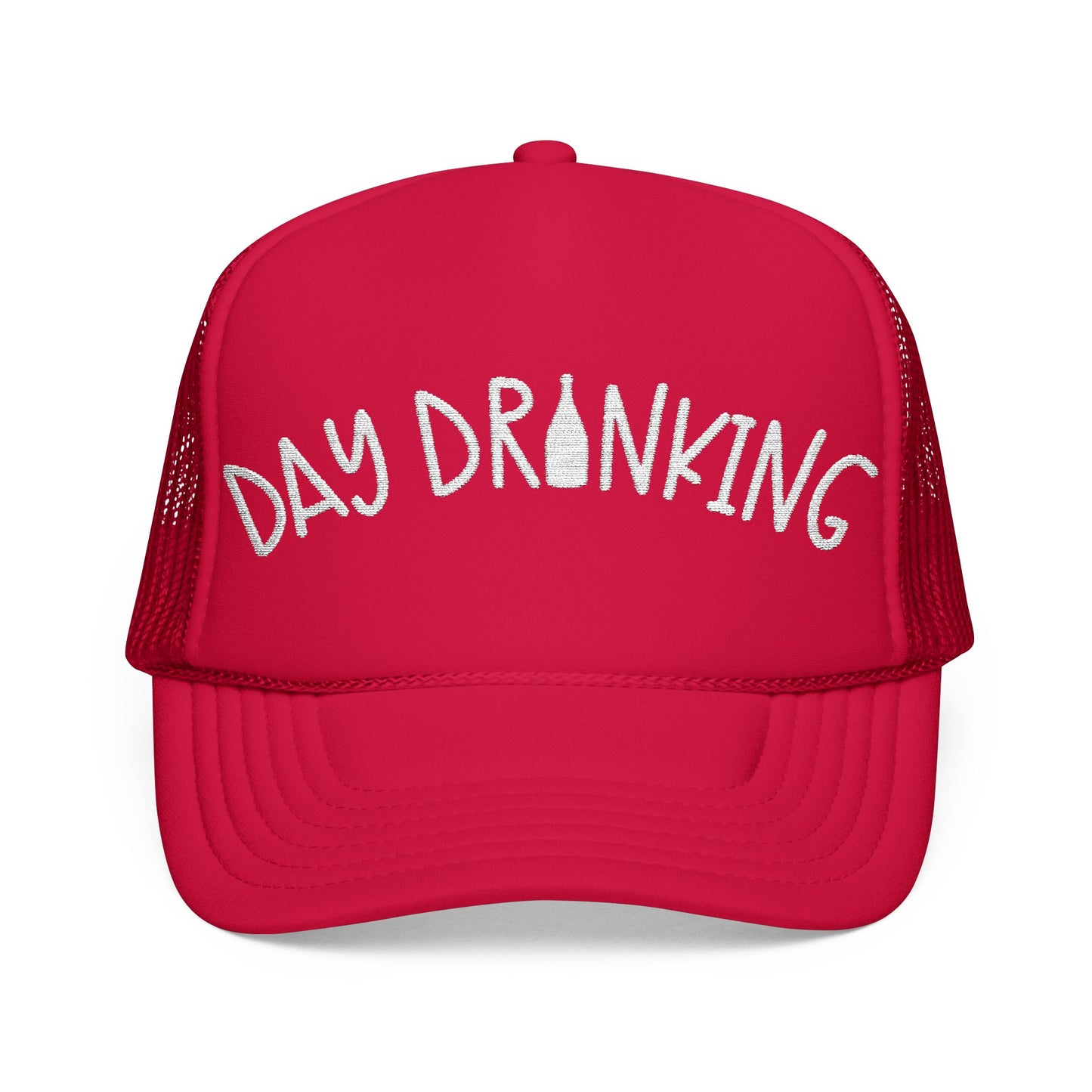 Day Drinking Embroidered Trucker Hat