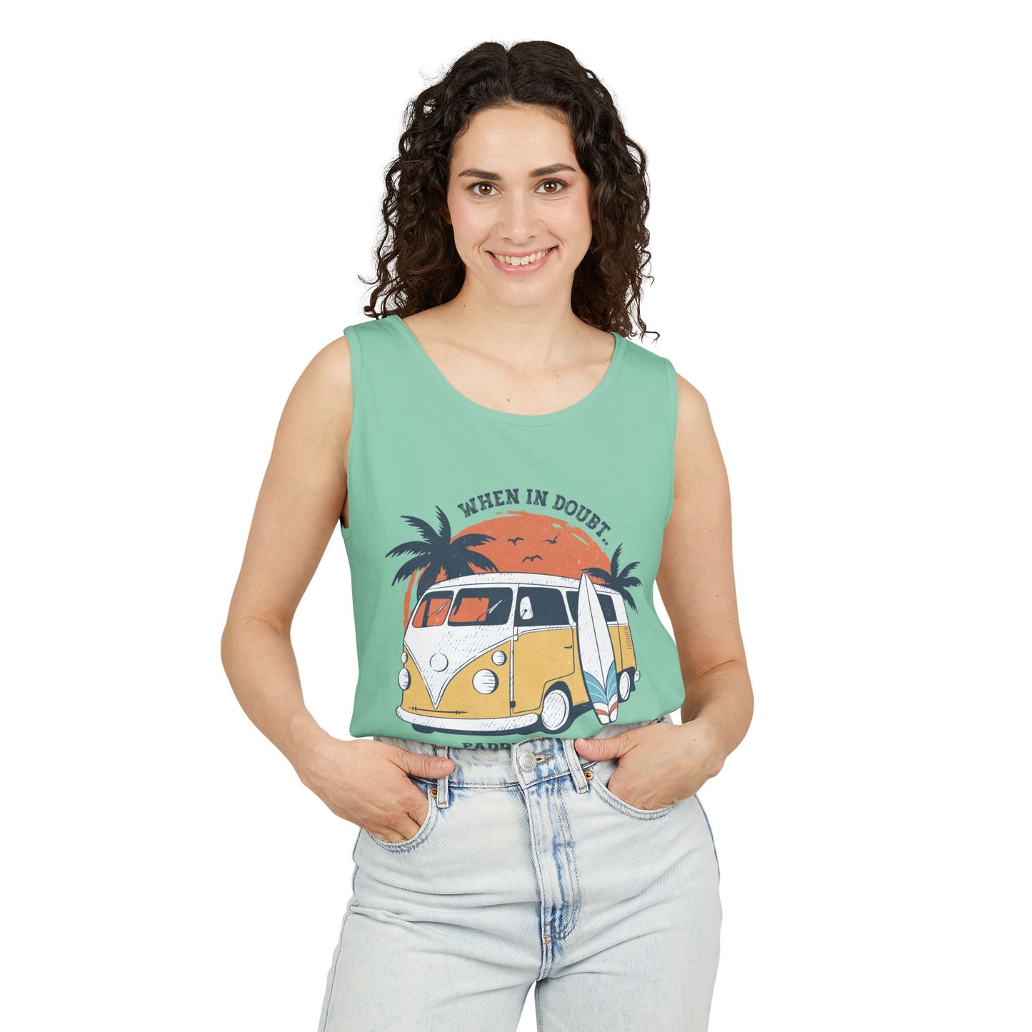 When in Doubt, Paddle Out- Comfort Colors Tank