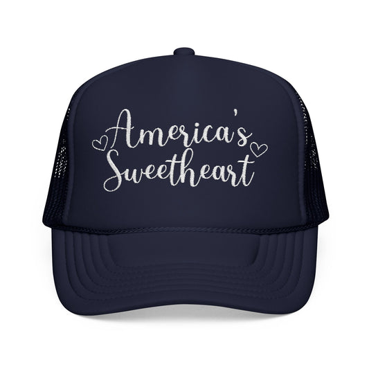 America's Sweetheart Embroidered Trucker Hat