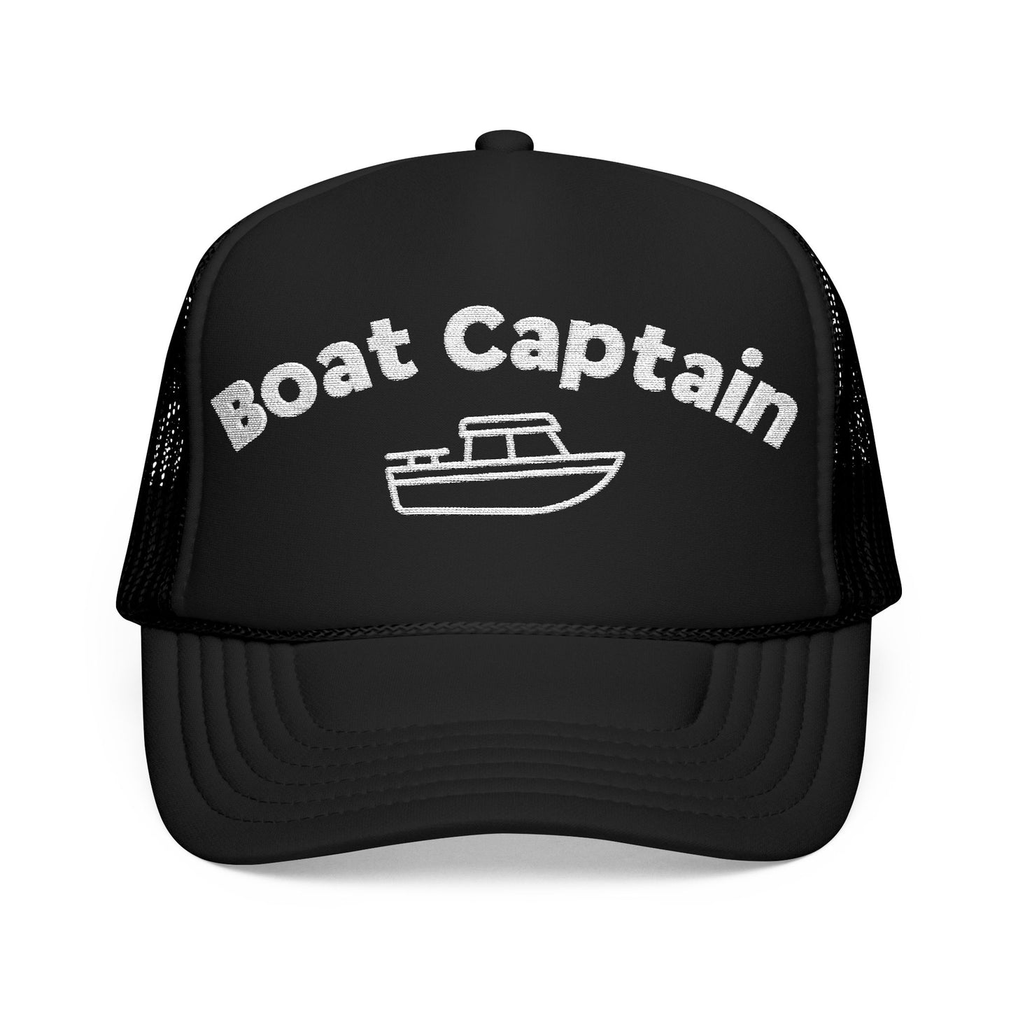 Boat Captain Embroidered Trucker Hat