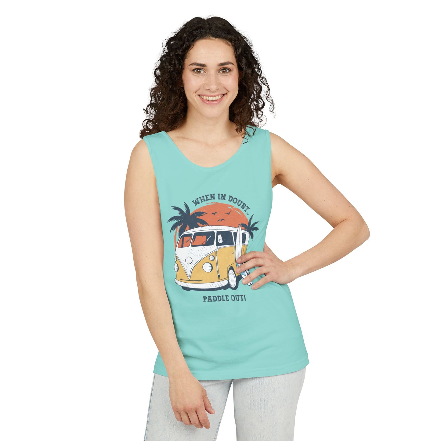 When in Doubt, Paddle Out- Comfort Colors Tank