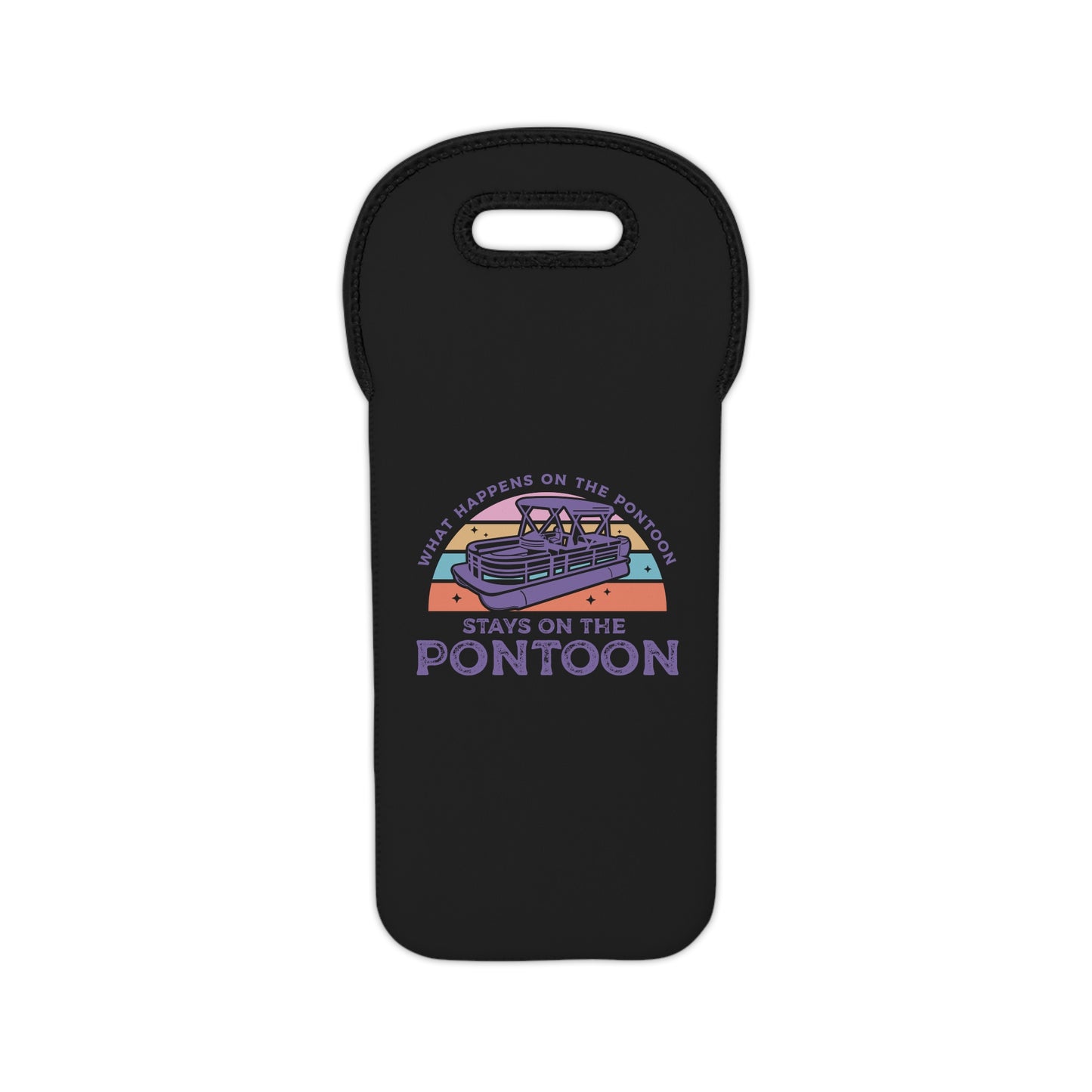 Funny Pontoon Neoprene Beverage Tote