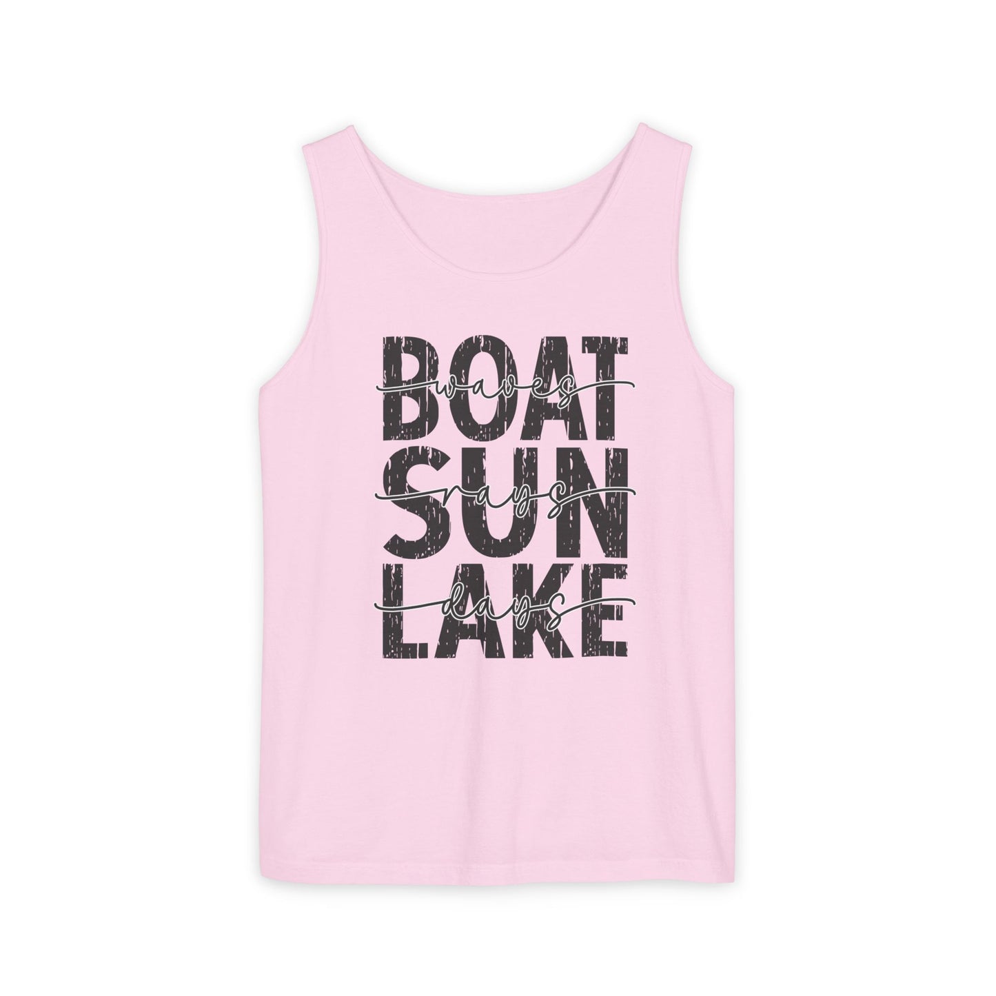 Boat Sun Lake Comfort Colors Tank Top