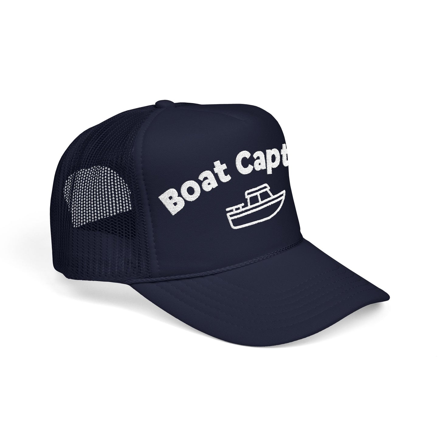 Boat Captain Embroidered Trucker Hat