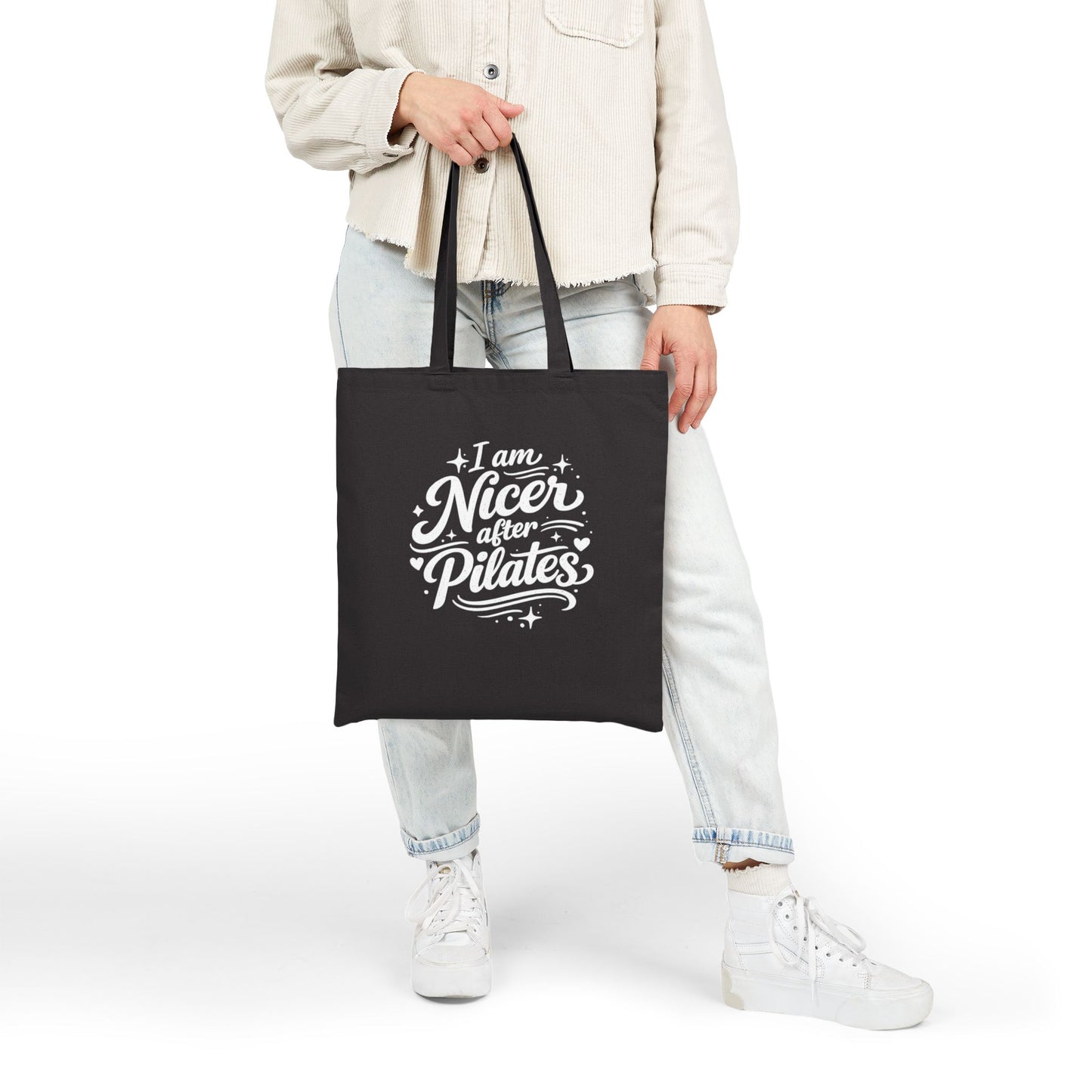 I Am Nicer After Pilates Canvas Tote Bag