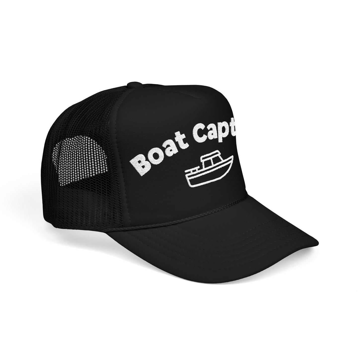 Boat Captain Embroidered Trucker Hat