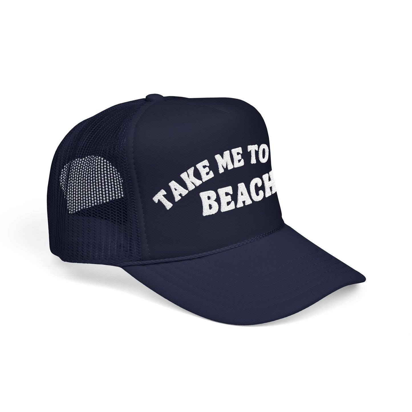 Take Me to the Beach- Embroidered Trucker Hat