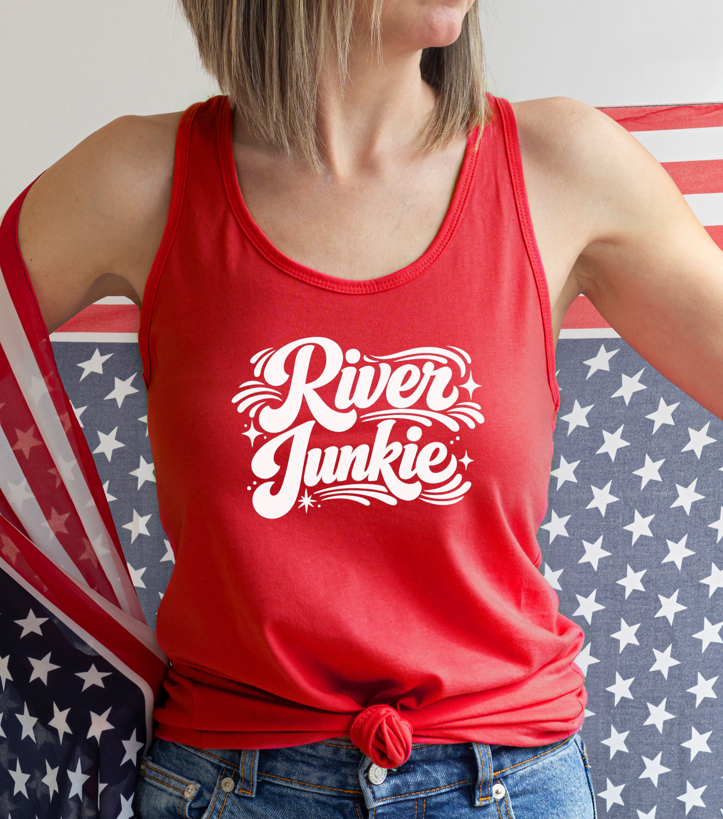 River Junkie Racerback Tank