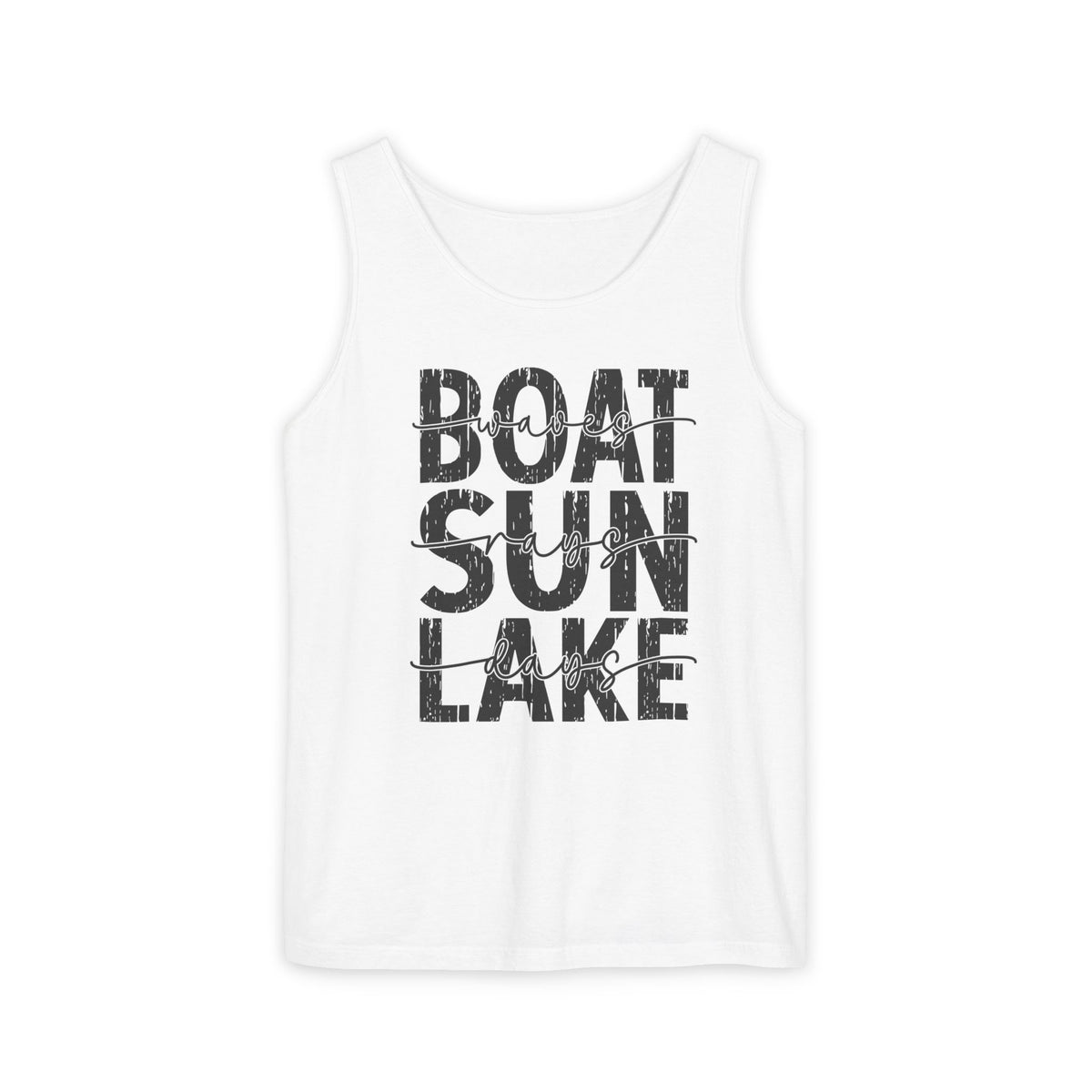Boat Sun Lake Comfort Colors Tank Top