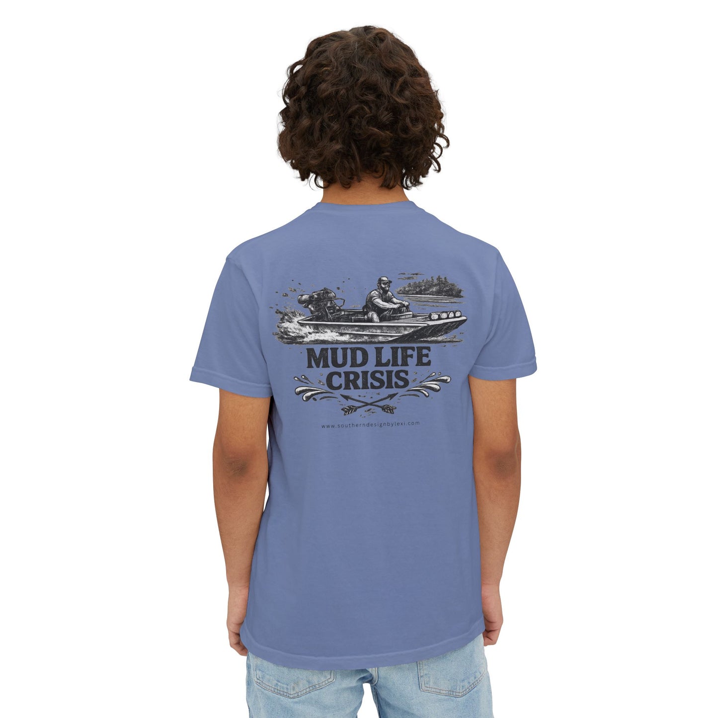 Mud Life Crisis Pocket Comfort Colors T-Shirt