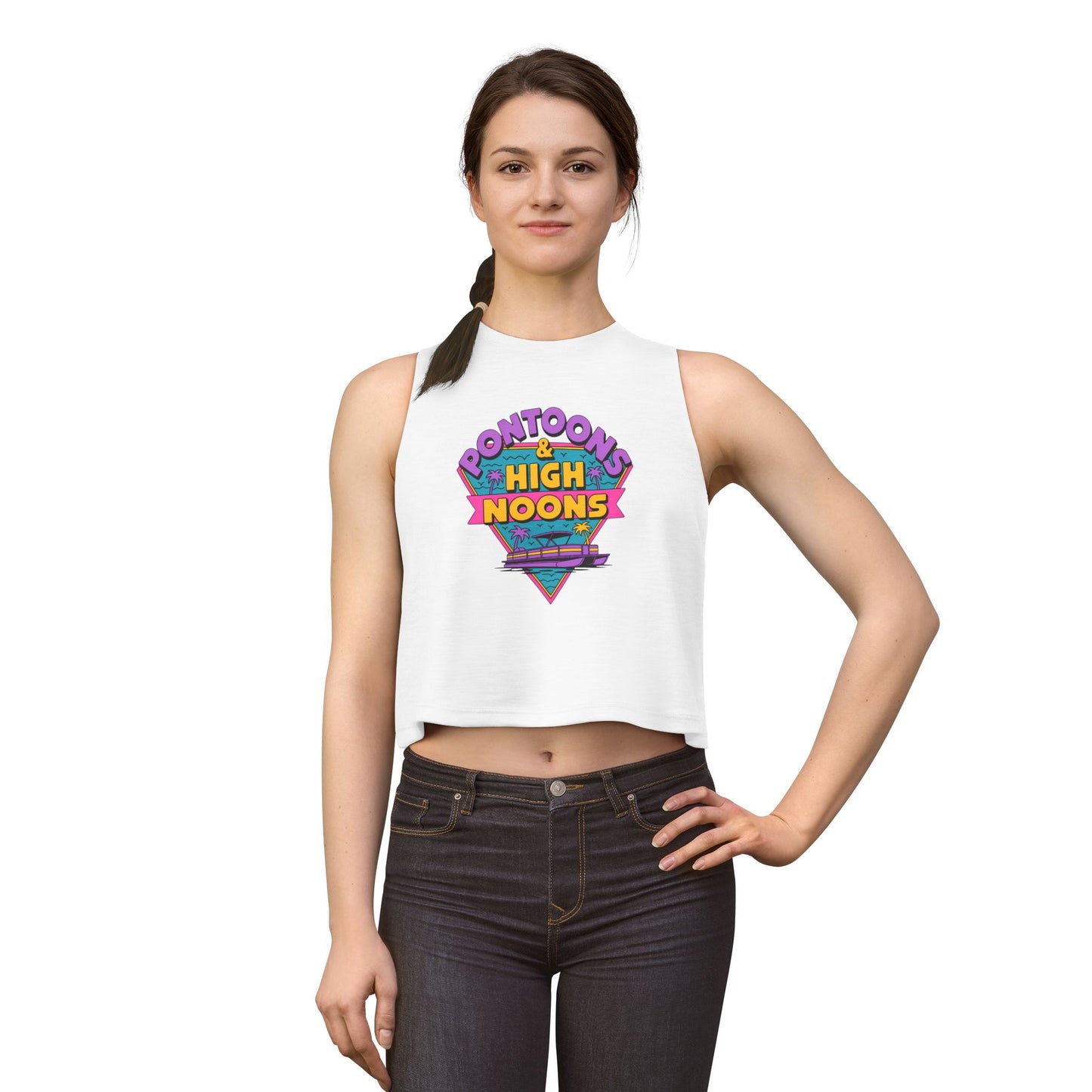 Pontoons & High Noons Cropped Tank