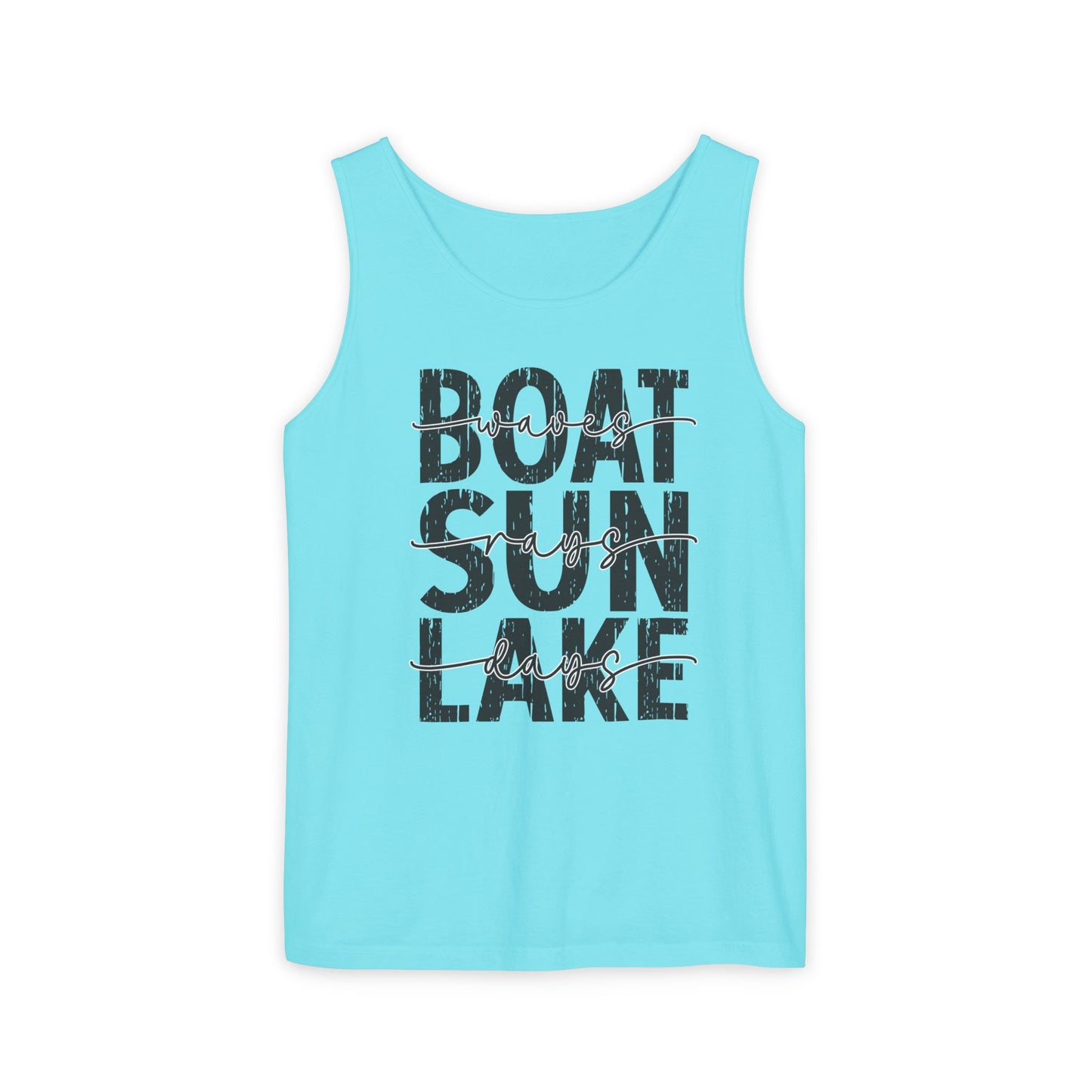 Boat Sun Lake Comfort Colors Tank Top