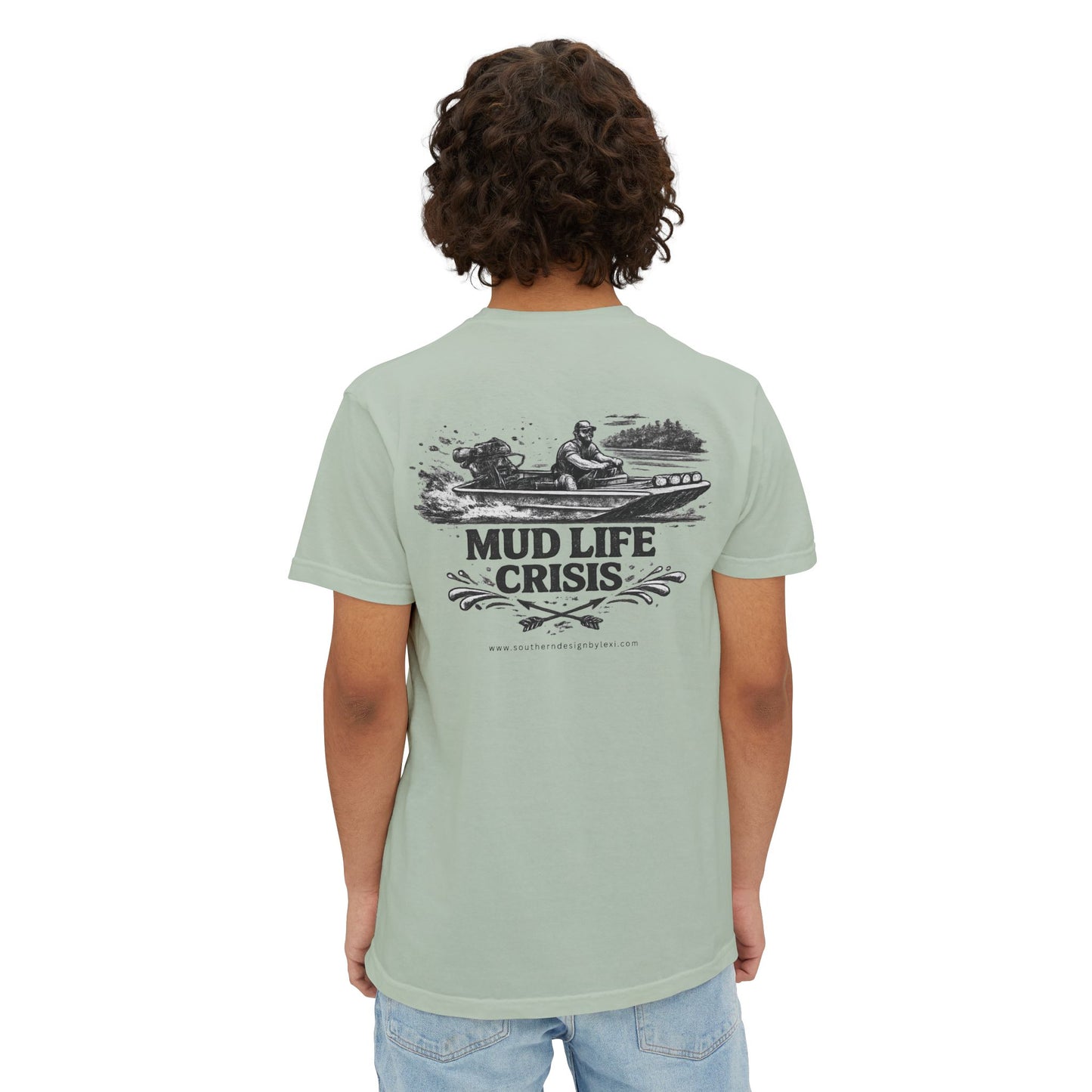 Mud Life Crisis Pocket Comfort Colors T-Shirt