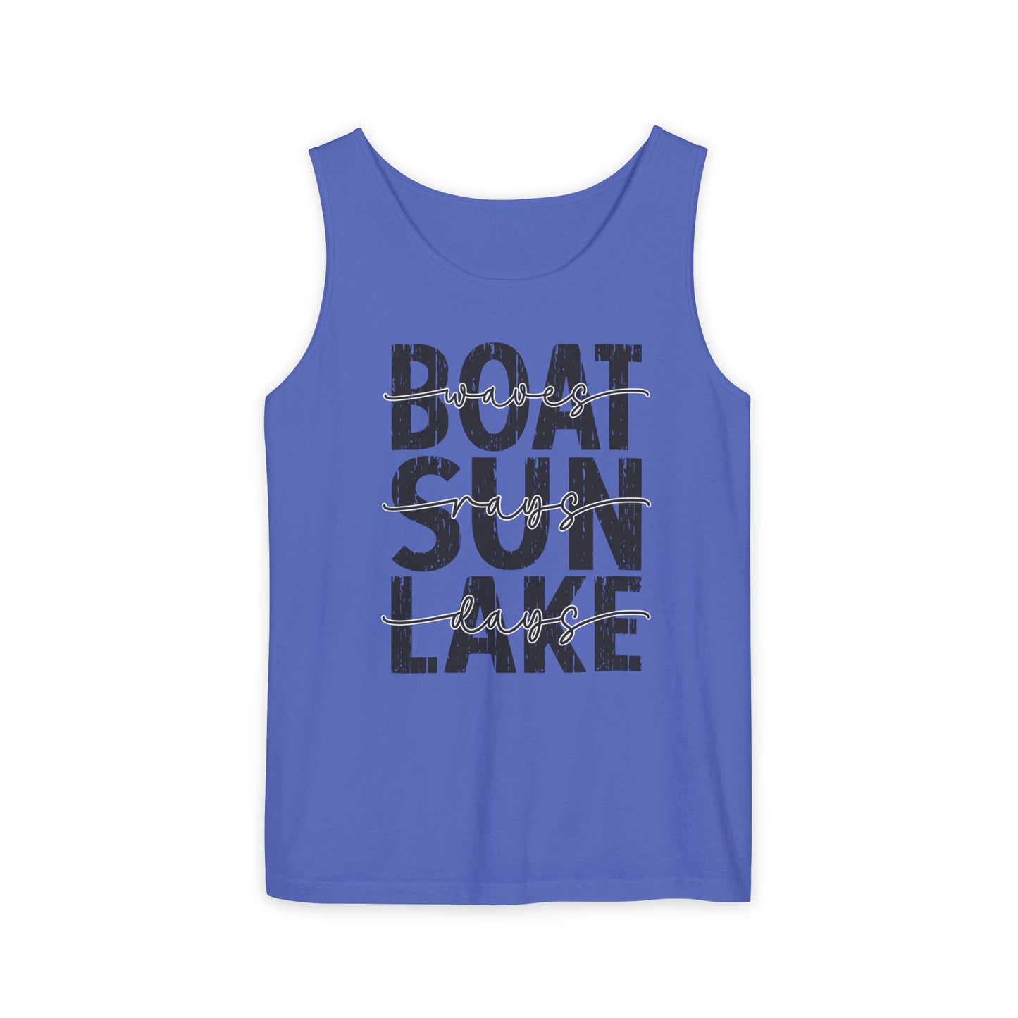 Boat Sun Lake Comfort Colors Tank Top