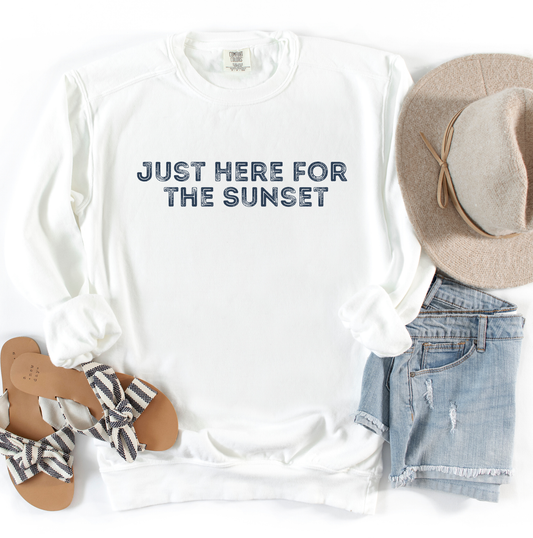 Just here for the Sunset- Comfort Colors Sweatshirt